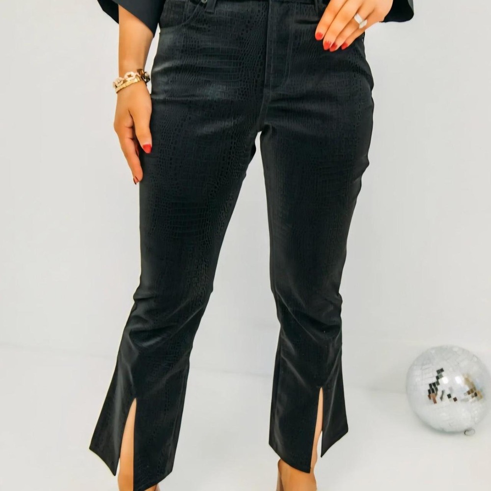 Croc Metallic Flare Pants Indie Sleaze PRISTINE CONDITION